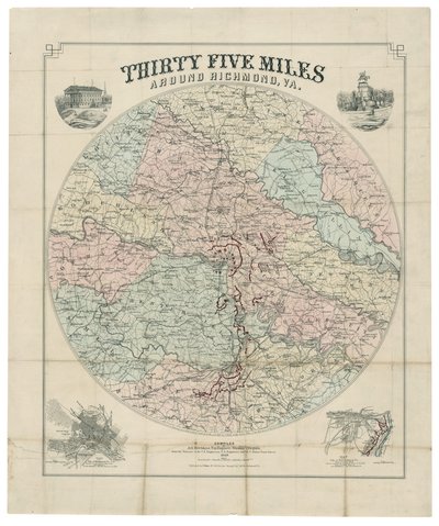 Fünfunddreißig Meilen um Richmond, Va. von Jedediah Hotchkiss