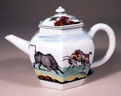 Chelsea Teekanne, ca. 1755 von Jefferyes Hammett ONeale