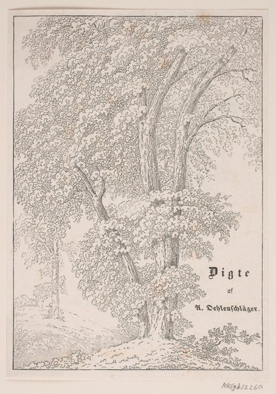 Illustration zu Oehlenschlägers Gedichten in "Gæa" von Jens Peter Lund