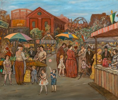 Italiener im Jefferson Park, 1934 von Jerome Myers