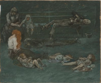 Parkbank bei Nacht, 1909 von Jerome Myers