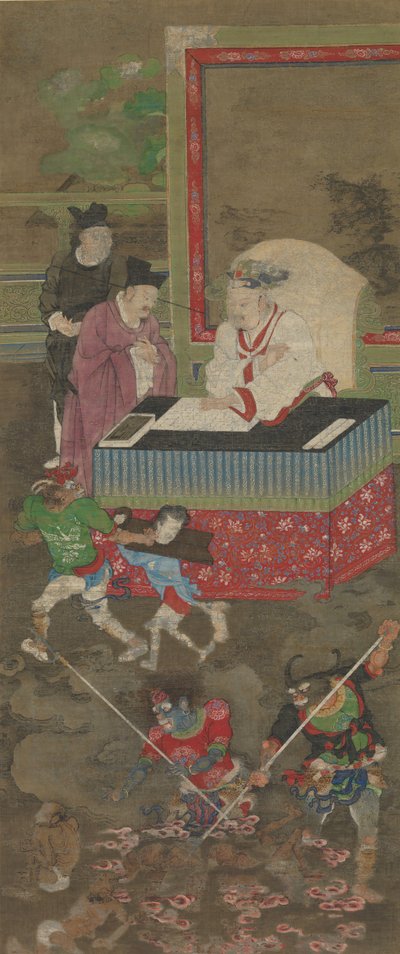 Zehn Könige der Hölle, vor 1195 von Jin Chushi