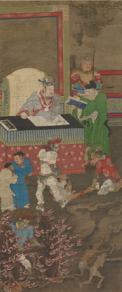 Zehn Könige der Hölle, vor 1195 von Jin Chushi