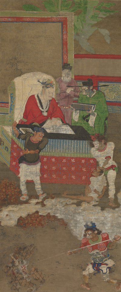 Zehn Könige der Hölle, vor 1195 von Jin Chushi