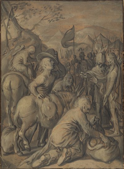 Die List der Gibeoniter von Joachim Beuckelaer