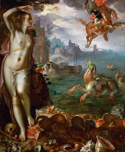 Perseus befreit Andromeda von Joachim Wtewael or Utewael