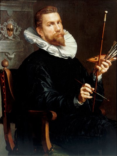 Selbstporträt, 1601 von Joachim Wtewael or Utewael