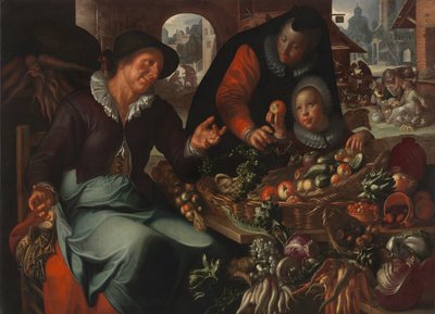 Der Obst- und Gemüsehändler, ca. 1618 von Joachim Wtewael or Utewael