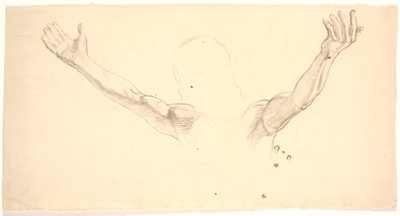 Detailstudie der ausgebreiteten Arme Christi von Joakim Frederik Skovgaard