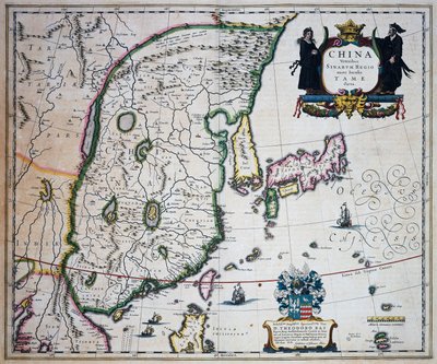 Karte von China, von Joan Blaeu von Joan Blaeu