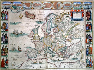 Karte von Europa von Joan Blaeu