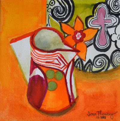 Art Deco Krug und Schüssel, 2000 von Joan Thewsey
