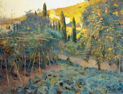 Der Obstgarten der Einsiedelei von Joaquim Mir i Trinxet