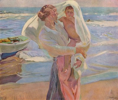 Nach dem Baden, 1915, 1932 von Joaquín Sorolla
