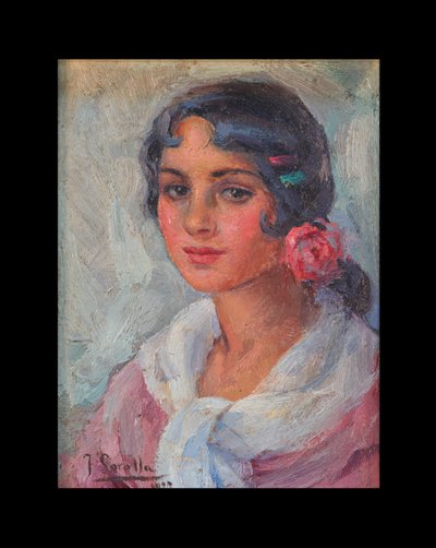 Porträt einer Frau von Joaquín Sorolla