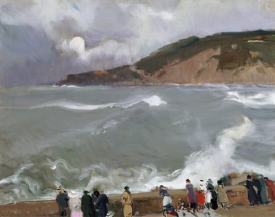 Wellenbrecher, San Sebastian von Joaquín Sorolla