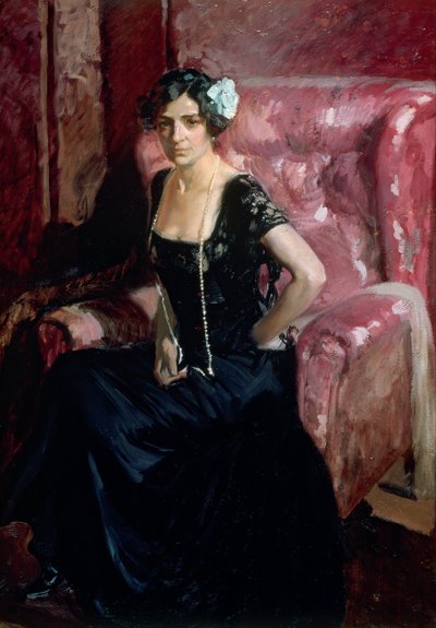 Clotilde im Abendkleid von Joaquín Sorolla