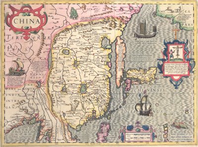 China, ca. 1607 von Jodocus Hondius