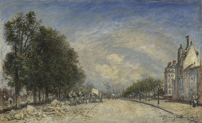 Boulevard de Port-Royal, Paris von Johan Barthold Jongkind