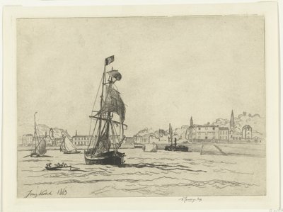 Der Hafen von Honfleur von Johan Barthold Jongkind