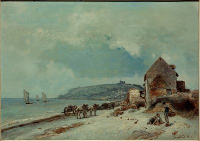 Der Strand von Sainte-Adresse von Johan Barthold Jongkind