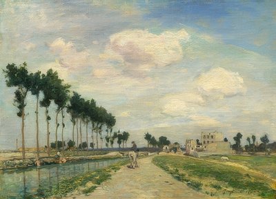 Leinpfad. 1864 von Johan Barthold Jongkind