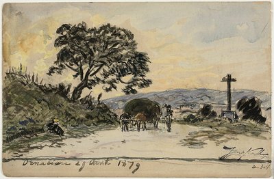 Ornacieux (recto und verso) von Johan Barthold Jongkind