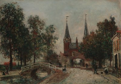 Szene in Delft von Johan Barthold Jongkind