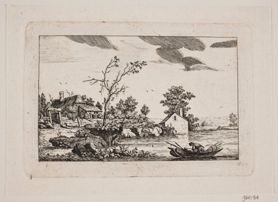 Landschaft bei einem See von Johan Bülow