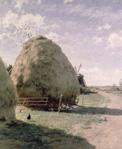 Heuhaufen von Johan Fredrik Krouthen