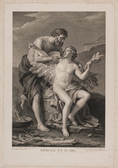 Dädalus und Ikarus von Johan Georg Preisler