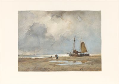 Ansicht am Strand von Johan Hendrik Weissenbruch