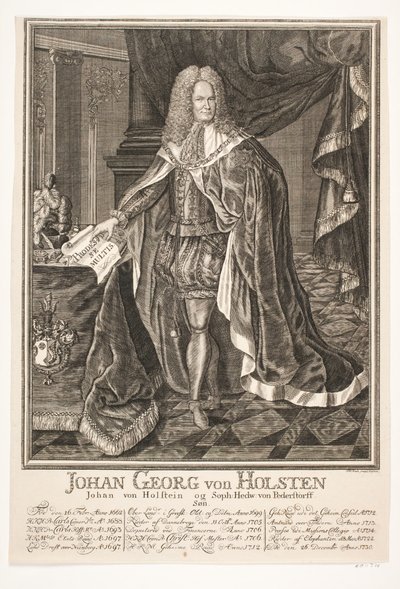 Johan Georg von Holstein von Johan Herman Thiele