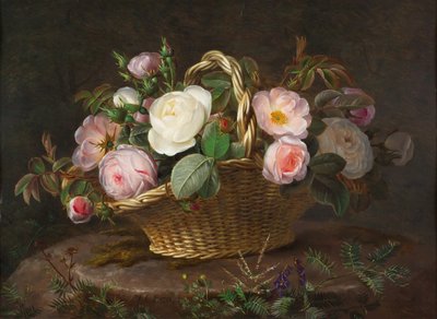 Korb mit Blumen, ca. 1843 von Johan Laurentz Jensen