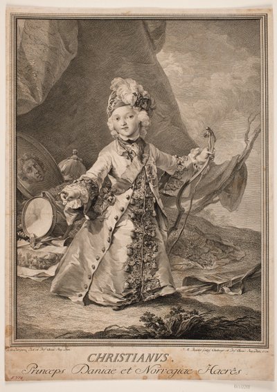 Christian VII als Kind von Johan Martin Preisler