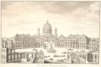 Place Royale de Friedrichstadt in Kopenhagen von Johan Martin Preisler