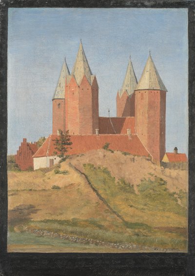 Kirche von Kalundborg von Johan Thomas Lundbye