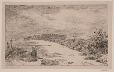 Bei Himlingøje, Winterlandschaft von Johan Thomas Lundbye