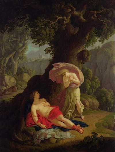 Pyramus und Thisbe von Johann August Nahl the Younger