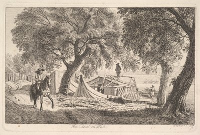 Am Kanal in Wien, 1819 von Johann Christian Erhard