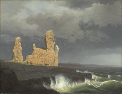 Die isländische Küste, 1889 von Johann Christian Ezdorf
