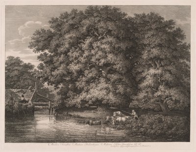 Die Mühle bei den Großen Eichen von Johann Christian Reinhart