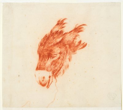 Kopf eines Esels von Johann Elias Ridinger