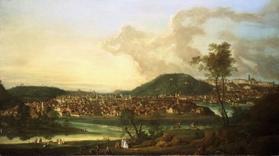 Blick auf Prag von Osten von Johann Friedrich Meyer