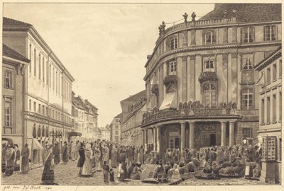 Ansicht von Mühlendamm von Johann Friedrich Stock