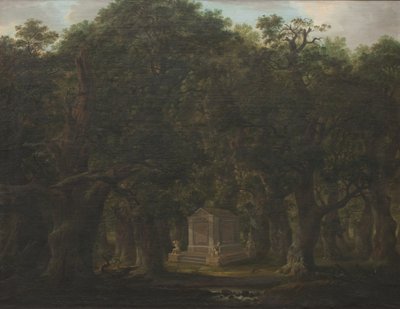 Denkmal in einem Eichenwald von Johann Friedrich Weitsch
