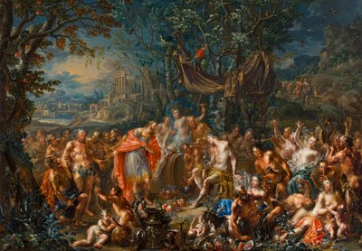 Bacchus und König Midas von Johann Georg Platzer