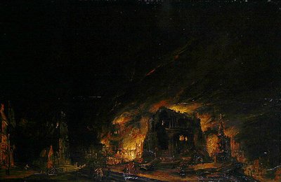 Feuer, ca. 1760 von Johann Georg Trautmann
