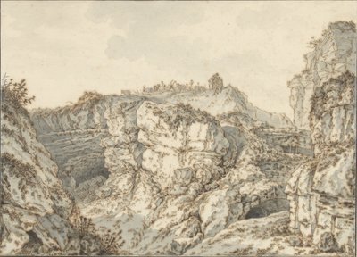 Felsformation auf Montmartre von Johann Georg Wille