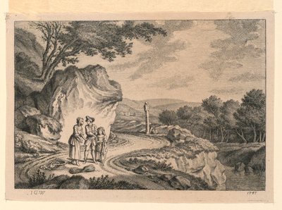 Die kurvenreiche Straße von Johann Georg Wille